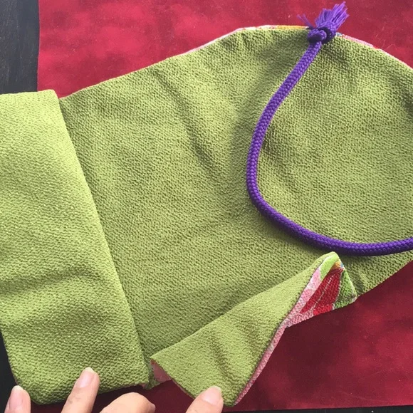 Japanese Kimono π shirimen makeup brush case - Picture 4 of 8